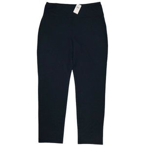 J. Jill Women High Rise Smooth Fit Slim Ankle Knit Pull On Deep Blue Pant Sz XLT